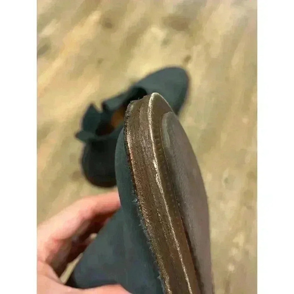 Charleston Shoe Company Federal Ankle Boots Blue Leather Suede Women's 7 - Picture 12 of 13